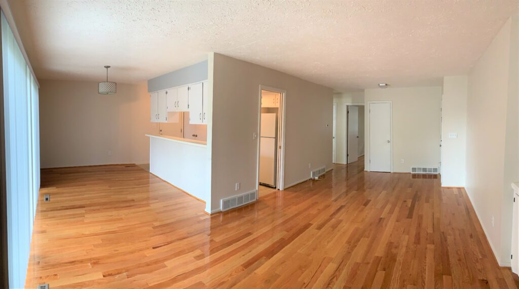 3212 Melody Lane living room kitchen view