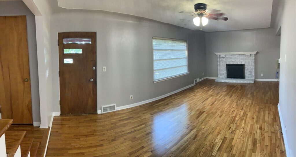 553 Gunson St fireplace